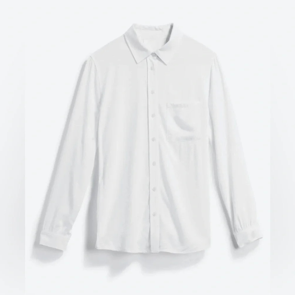 Cosmic Blue Love | Harper Button Down Top | XL [B1]